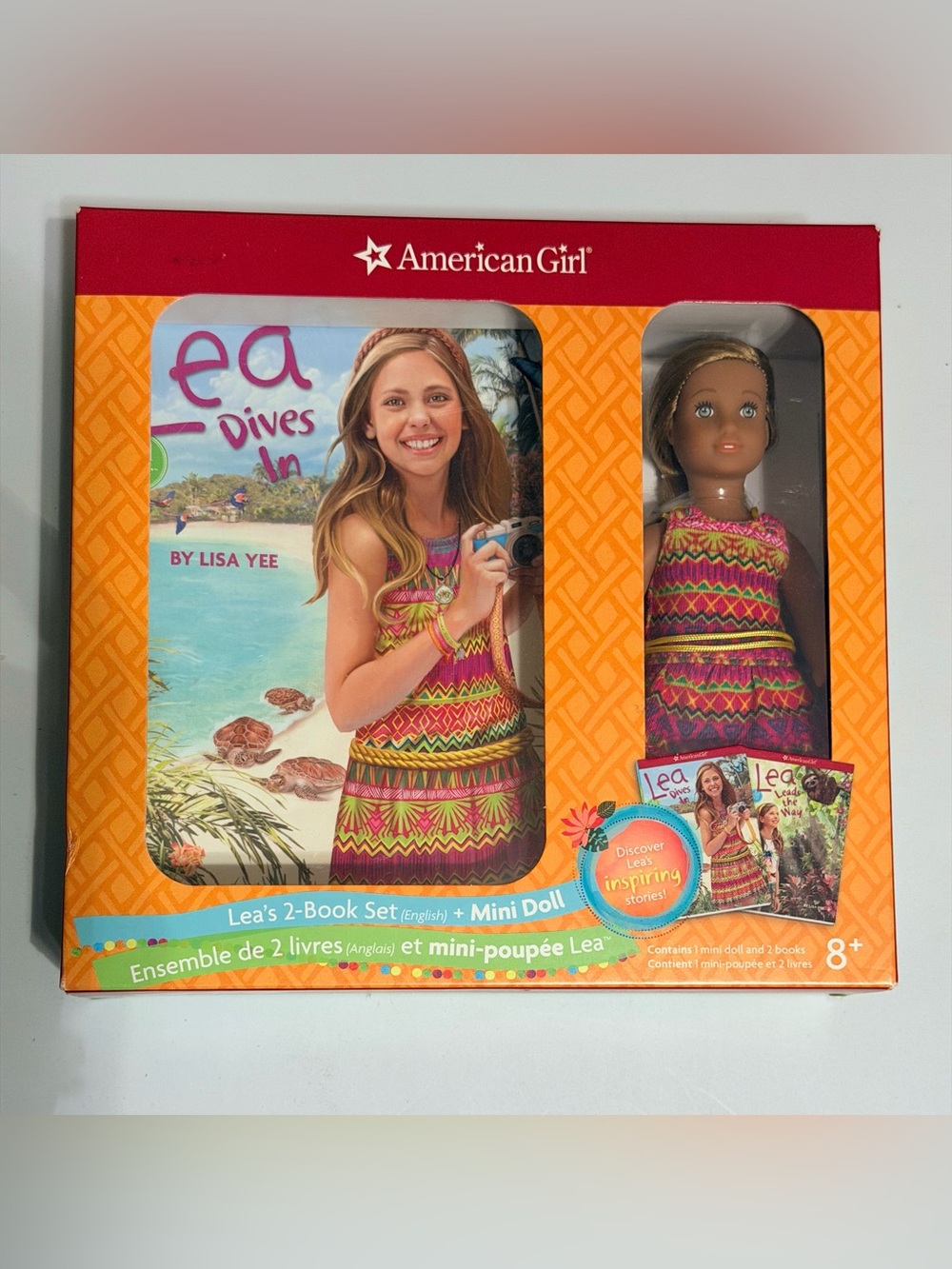 American Girl Retired Lea Clark Girl of the Year 2 Book Mini Doll set
Pristine!!